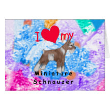 Miniature Schnauzer Card