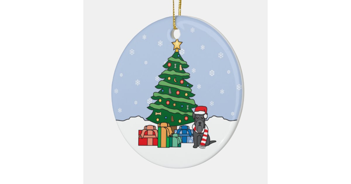 miniature schnauzer christmas ornament zazzle miniature schnauzer christmas ornament zazzle
