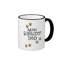 Miniature Schnauzer Dad Coffee Mugs