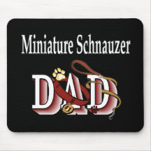 Miniature Schnauzer Dad Gifts Mouse Mats