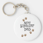 Miniature Schnauzer Dad Key Chain
