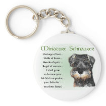Miniature Schnauzer Gifts Key Chains
