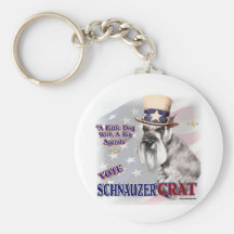Miniature Schnauzer Gifts Keychain