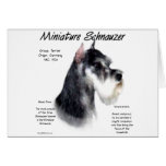 Miniature Schnauzer History Design Greeting Cards