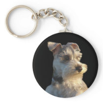 Miniature Schnauzer Keychain