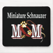 Miniature Schnauzer MOM Gifts Mouse Pads
