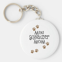 Miniature Schnauzer Mum Keychains