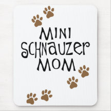 Miniature Schnauzer Mum Mouse Mats