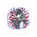 Miniature Schnauzer Patriot stickers