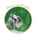 Miniature Schnauzer Peace stickers