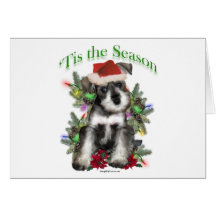 Miniature Schnauzer ‘Tis Greeting Cards