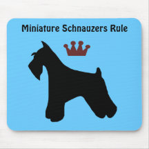 Miniature Schnauzers Rule Mousepad