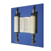 Miniature Torah Scroll, 1765 Gallery Wrapped Canvas