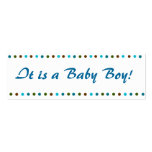 Minicard Baby Boy Birth Announcement business cards