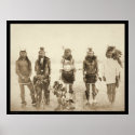 Miniconjou Indian Grass Dancers SD 1890 posters
