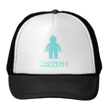 Minifig [Light Blue] by Customise My Minifig Mesh Hats