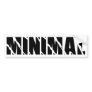 minimal bumper sticker