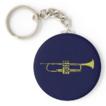 Minimalist Trumpet Keychain