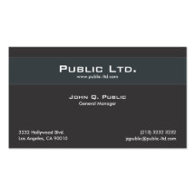 Minimalistic Black Business Card