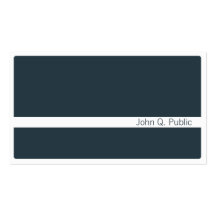 Minimalistic Dark Grey Blue Business Card