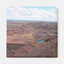 Mining Operations At Paraburdoo Mine Fridge Magnet
