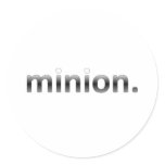 Minion Round Stickers