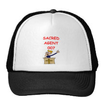 minister joke mesh hat