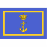 Minister Of The Regia Marina, Italy flag photo sculptures
