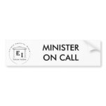 MINISTER ON CALL BUMPER STICKER