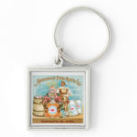 Minneapolis Flour Vintage Food Ad Art Key Chain