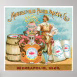 Minneapolis Flour Vintage Food Ad Art posters