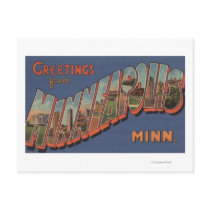 Minneapolis, Minnesota - Large Letter Scenes Post Card