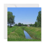 Minnesota farm art photo red barn irrigation ditch