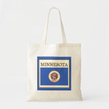 Minnesota Flag Design Budget Tote Bag