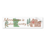 Minnesota is Cabin Country bumper stickers