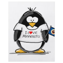 Minnesota penguin flyer design