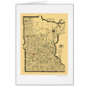Minnesota Railroad Map 1897 cards