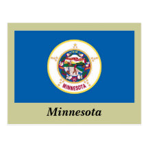 Minnesota State Flag Postcard