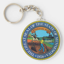 Minnesota State Seal Keychain