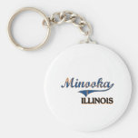 Minooka Illinois City Classic Key Chain
