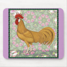 Minorca:  Old-fashioned Rooster Mousemat
