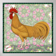 Minorca:  Old-fashioned Rooster Poster