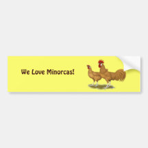 Minorcas Buff Pair Bumper Sticker