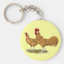 Minorcas Buff Pair Key Chains
