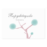 Mint aqua bubblegum tree elegance business card
