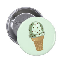 Mint Chocolate Chip Button