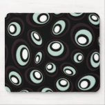 Mint & Cream Offset Retro Ovals