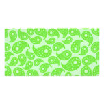 Mint Green and Lime Green Paisley. Customized Photo Card