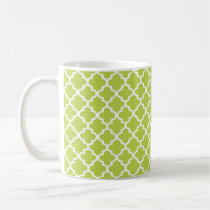 Mint green Moroccan tile geometric chic coffee mugs