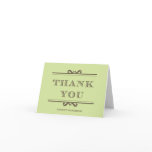 Mint green refine elegance thank you cards